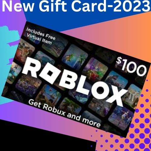 New Roblex Gift Card-2023